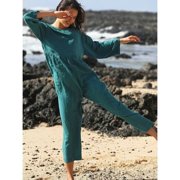 NWT FREE PEOPLE PACIFIC COAST ONE PIECE WIDE LEG JUMPSUIT - Picture 2 of 3